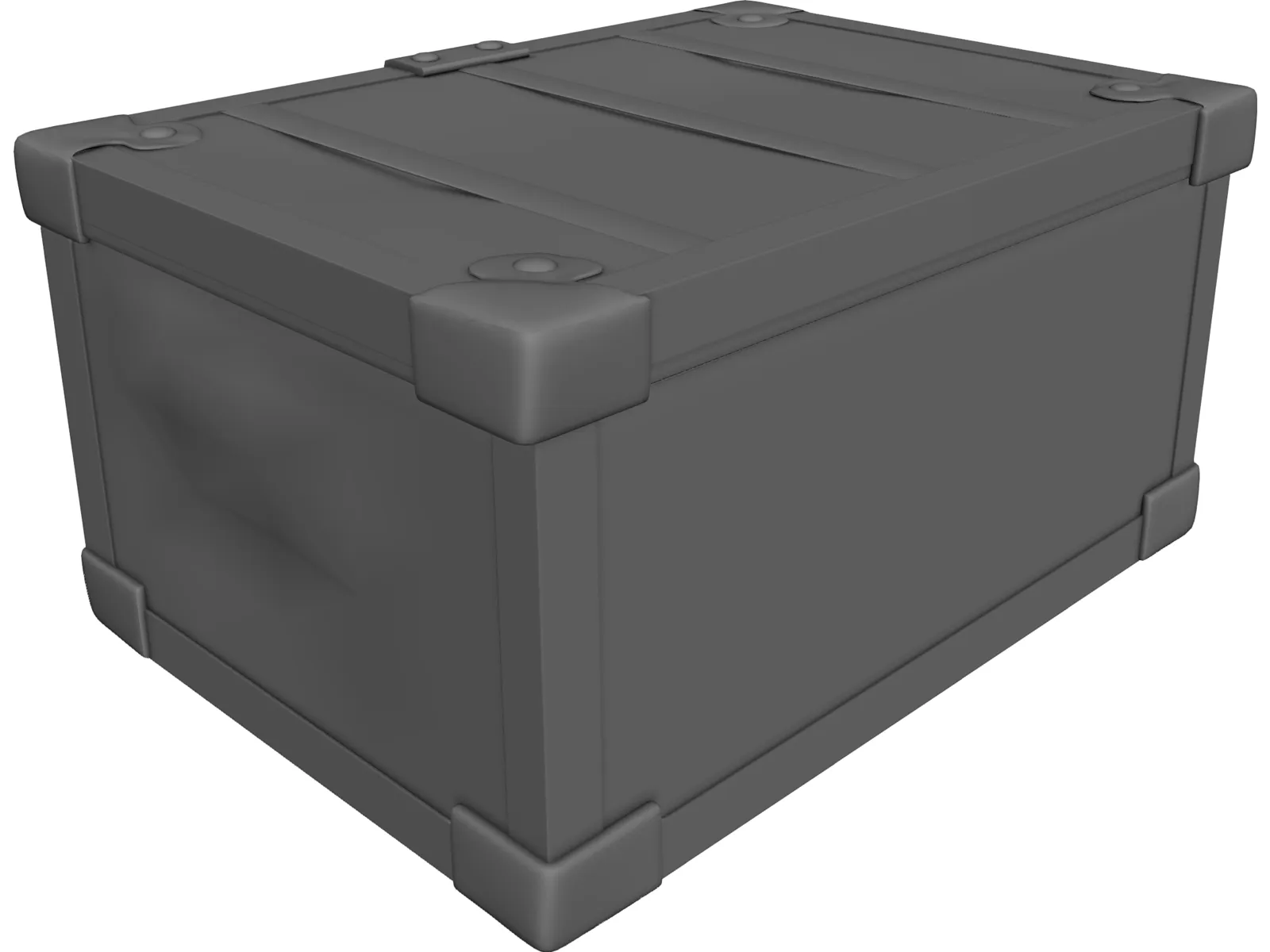 Travel Chest 3D Model main preview
