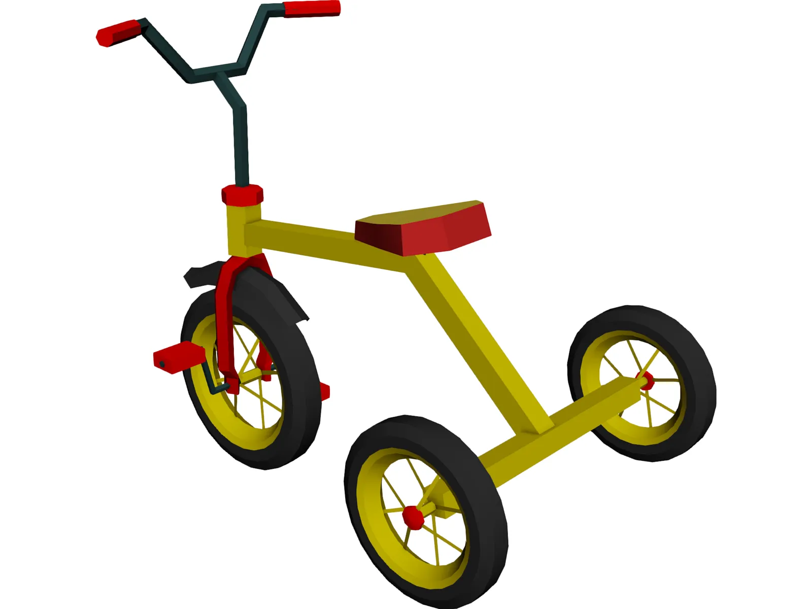 Bike Child 3D Model main preview