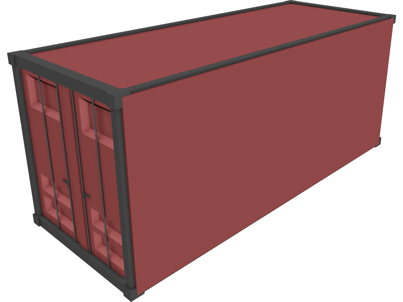 Container 20ft 3D Model main preview