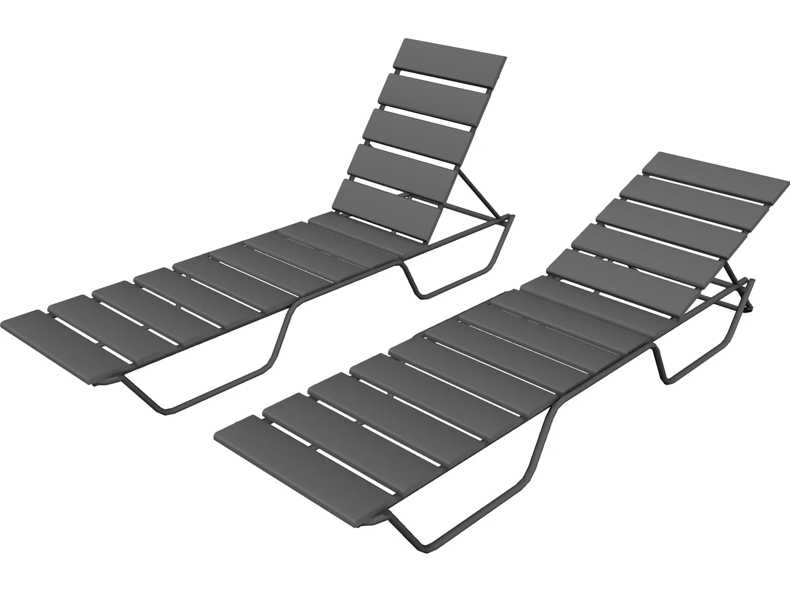 Sun Chair 3D Model main preview