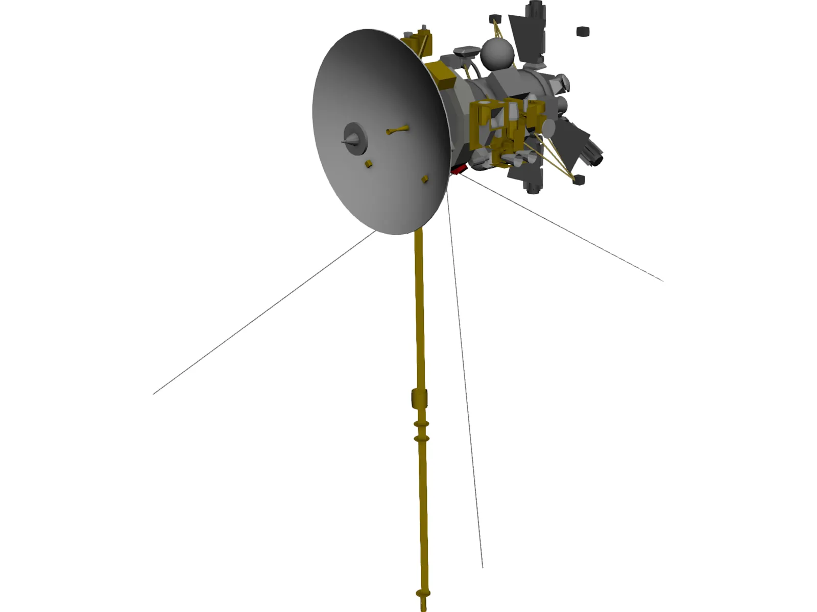 Cassini Probe 3D Model main preview