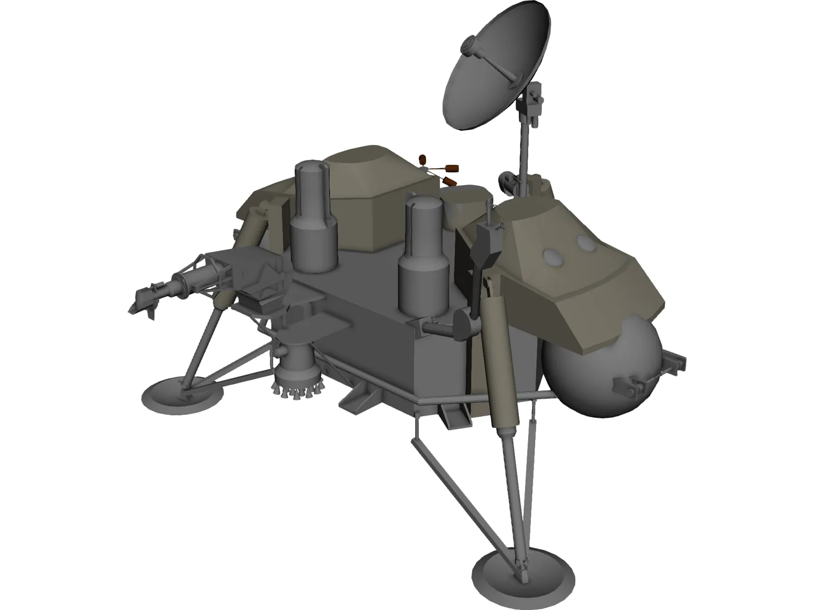 Mars Viking Probe Exploration 3D Model main preview