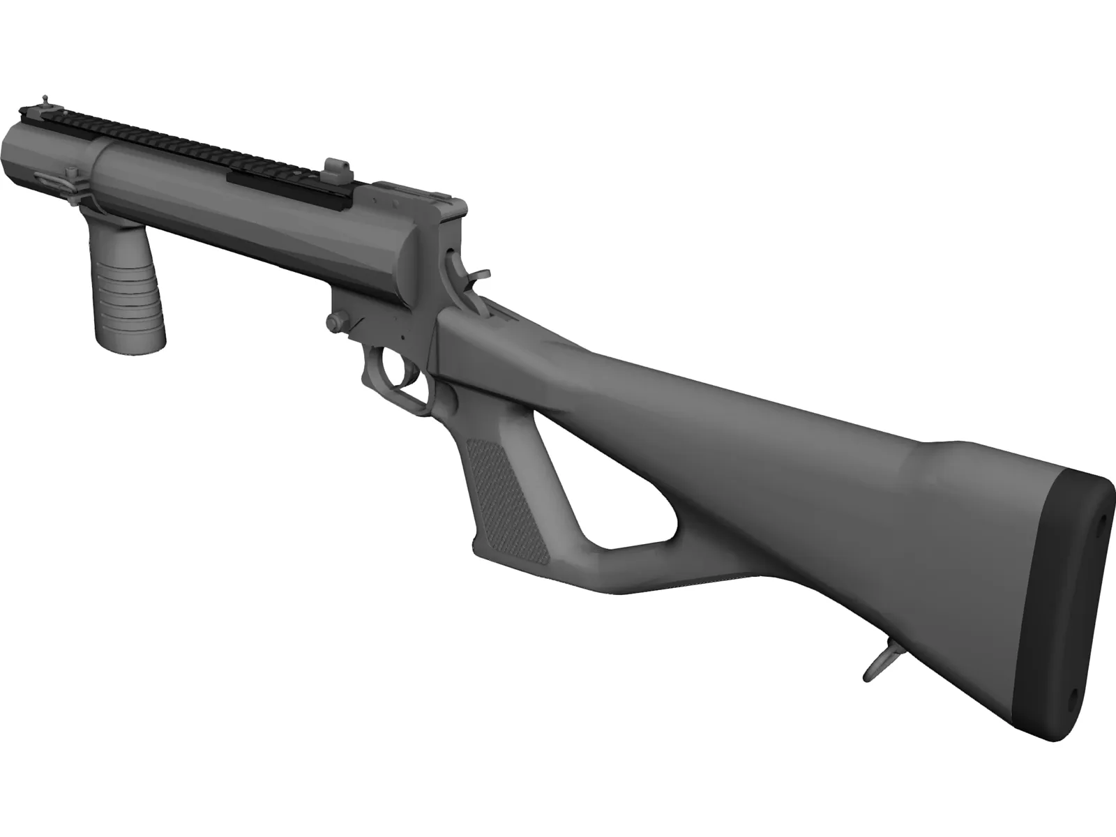 40MM Grenade Launcher 3D Model main preview
