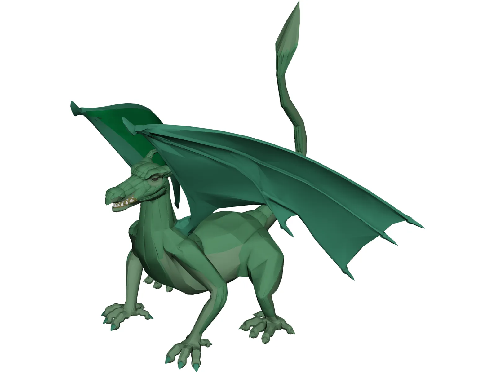 Dragon 3D Model main preview