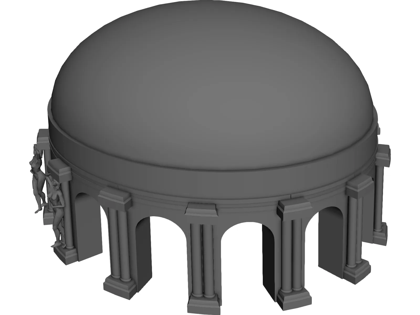 Ancient Dome 3D Model main preview