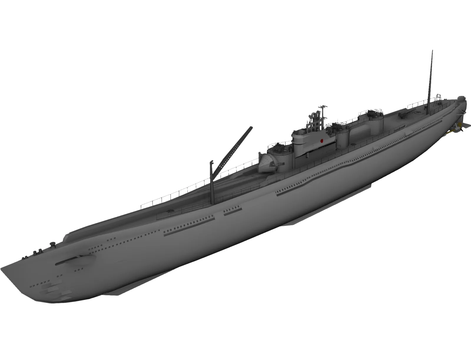 I-400 3D Model main preview