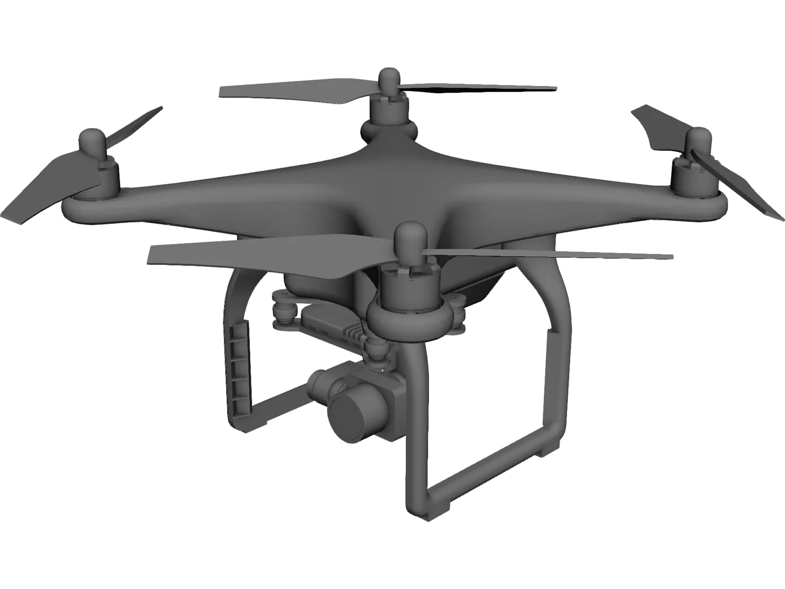 DJI Phantom 3 Drone 3D Model main preview