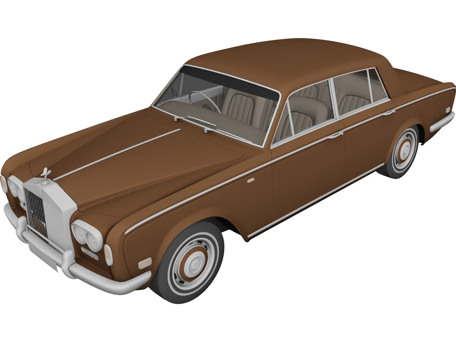 Rolls Royce Silver Shadow 3D Model main preview