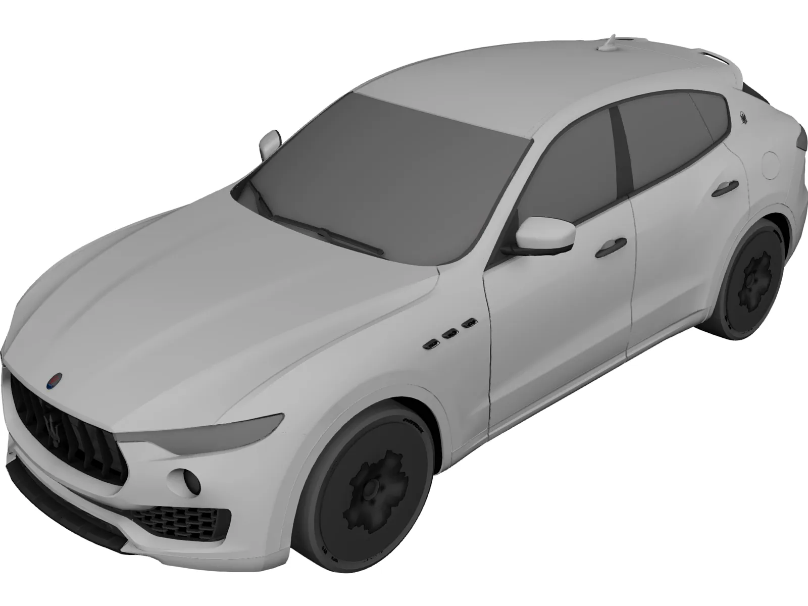 Maserati Levante (2017) 3D Model main preview