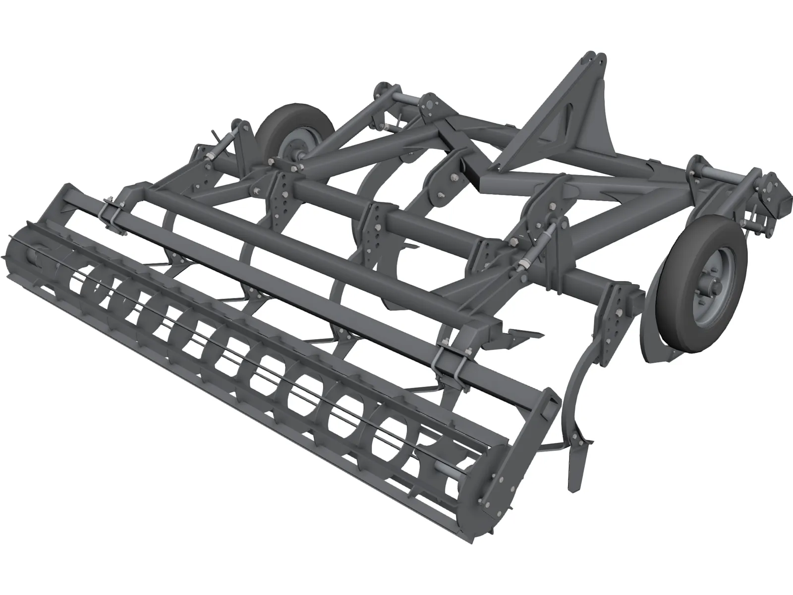 Cultivator Subsoiler 3D Model main preview