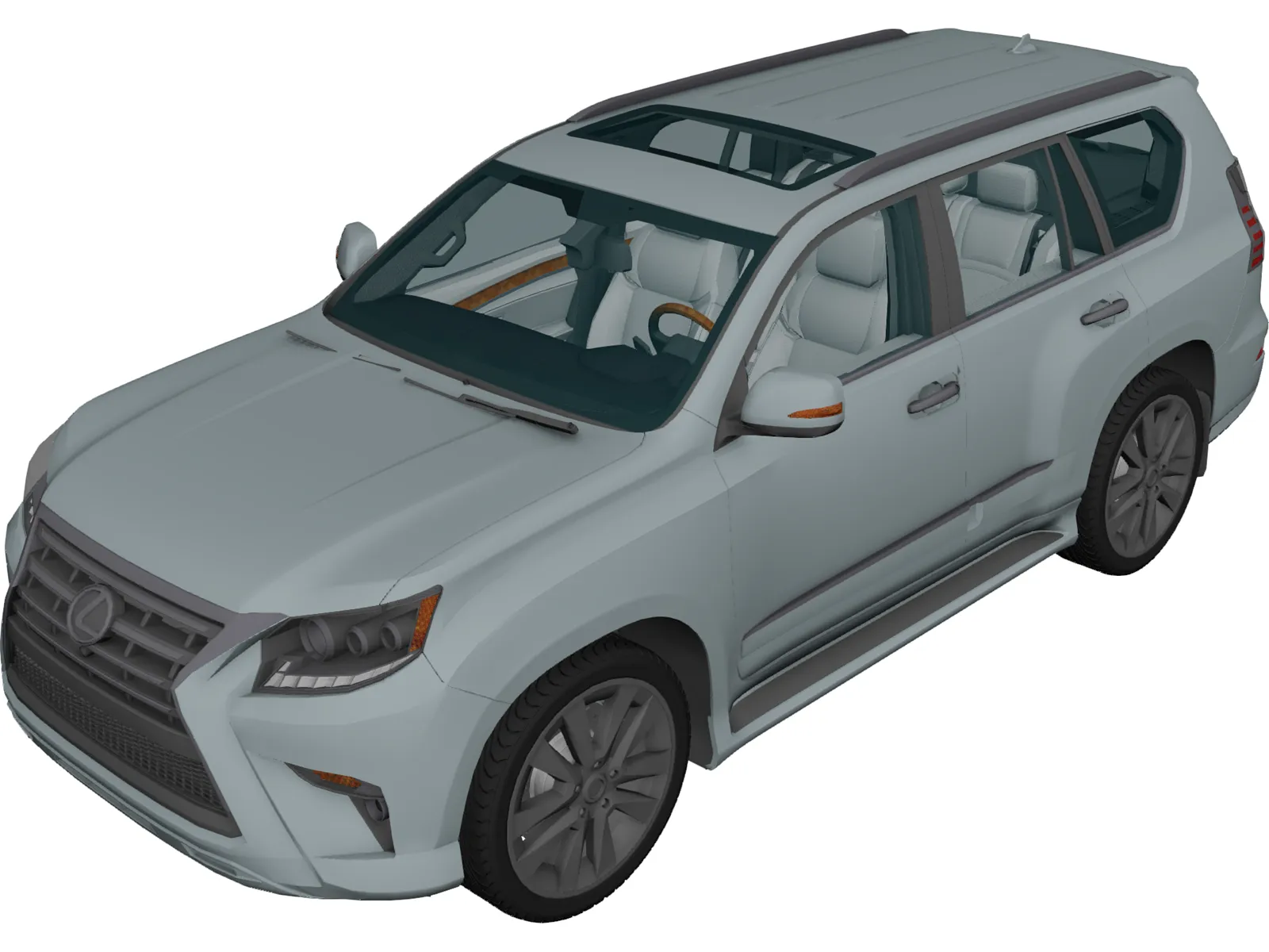 Lexus GX460 (2014) 3D Model main preview