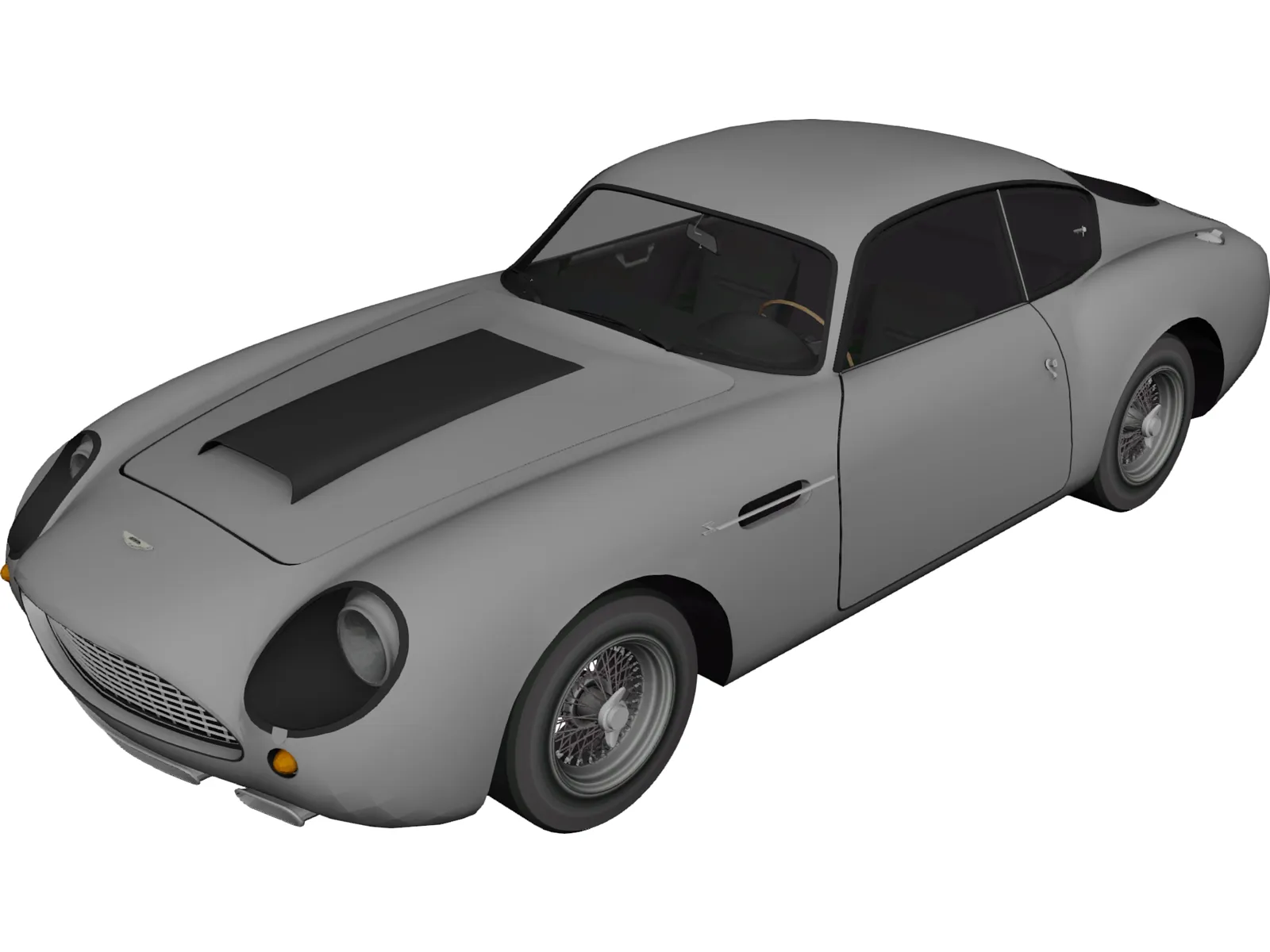 Aston Martin DB4 GT Zagato (1960) 3D Model main preview