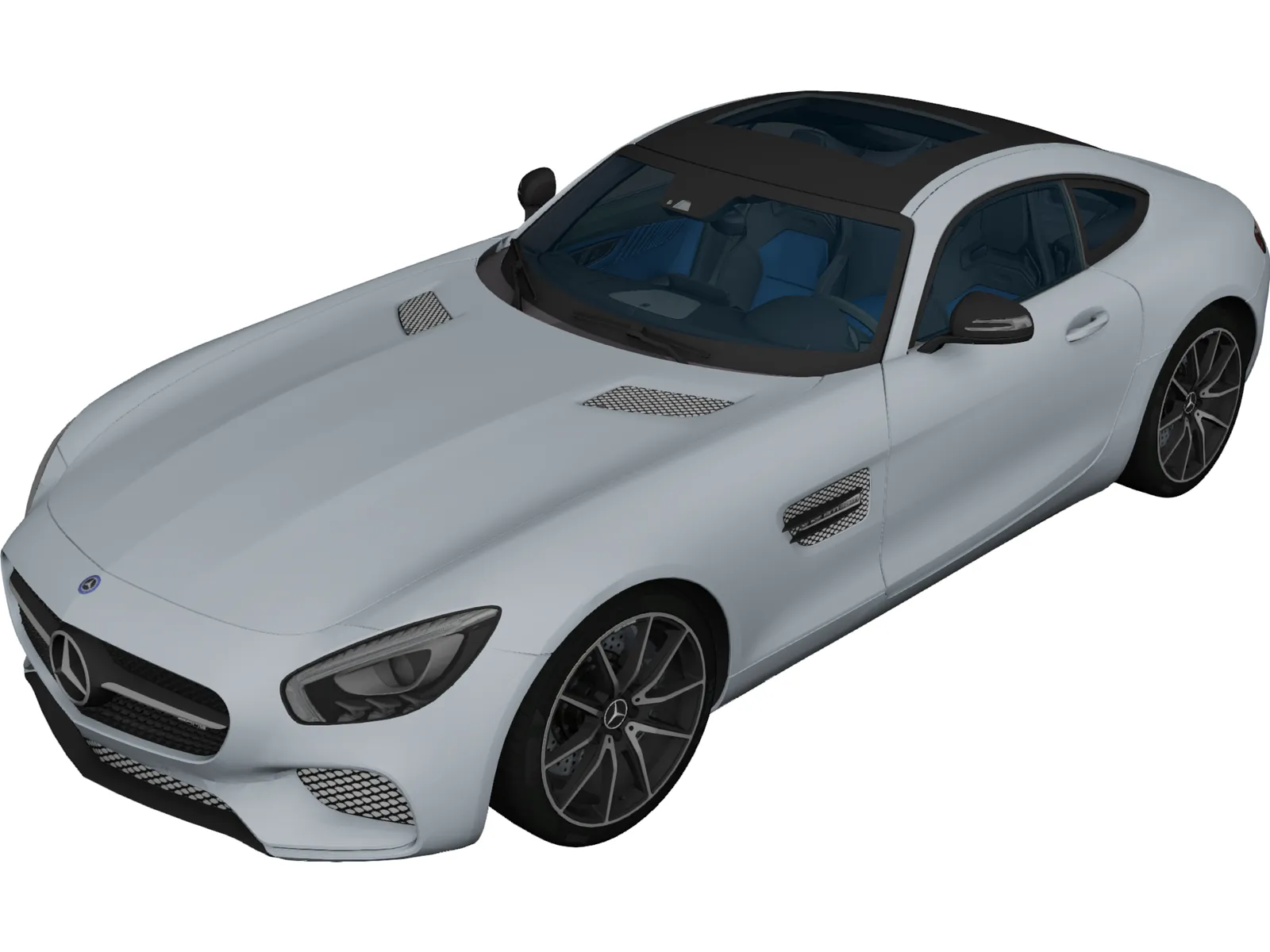 Mercedes-Benz GT AMG (2016) 3D Model main preview