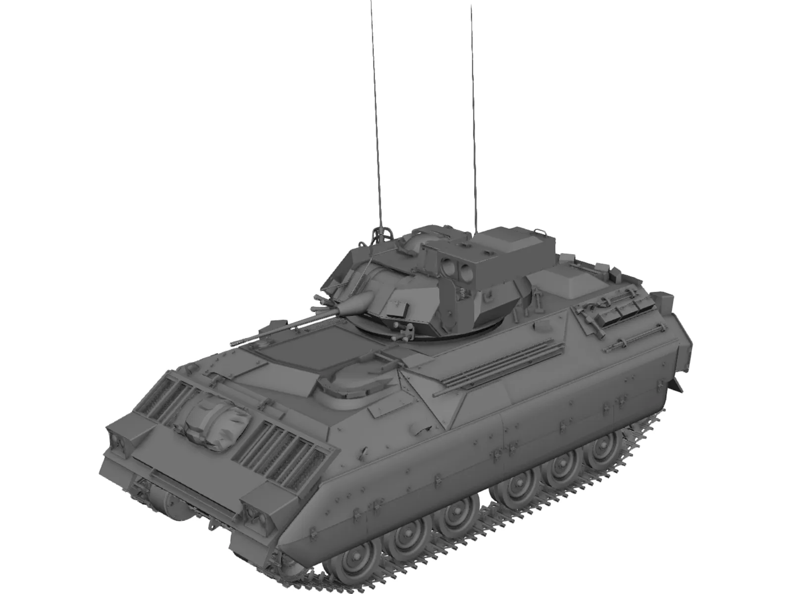 M2 Bradley 3D Model main preview