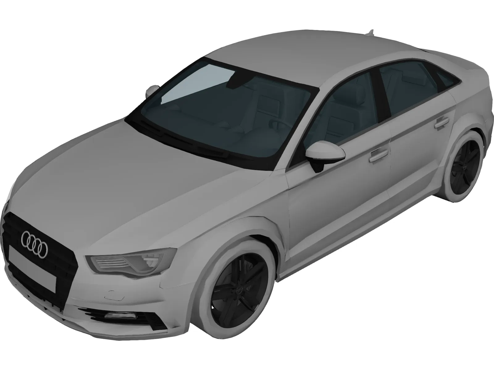 Audi A3 Sedan (2013) 3D Model main preview
