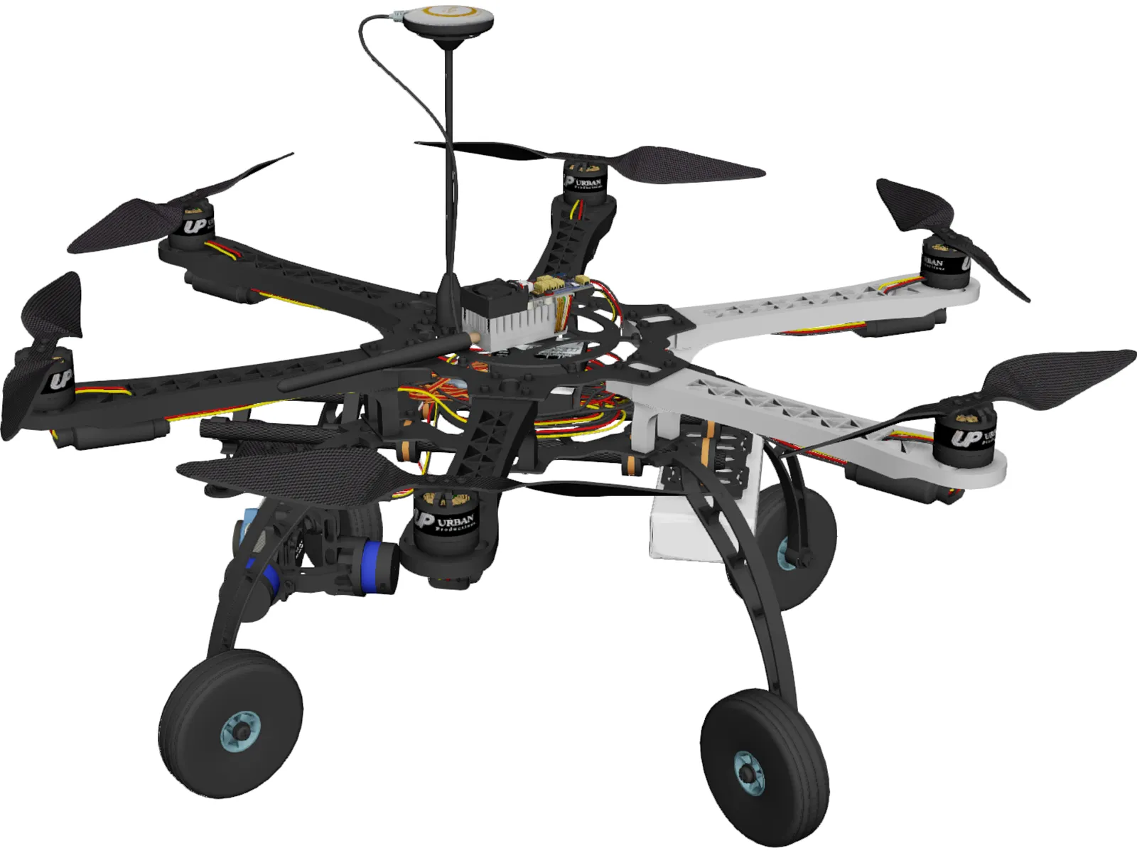 Condor Drone 3D Model main preview