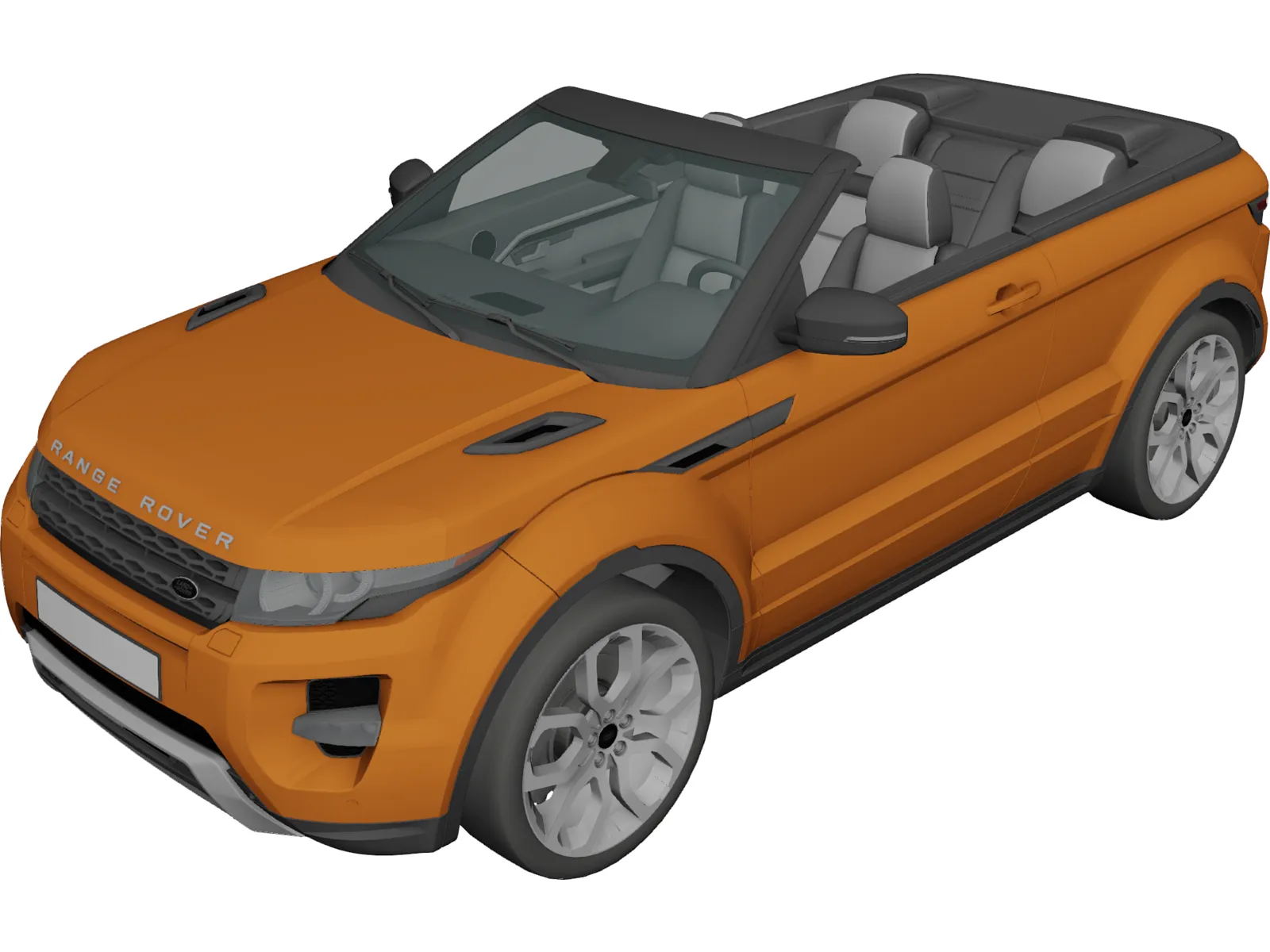 Land Rover Evoque Cabriolet 3D Model main preview