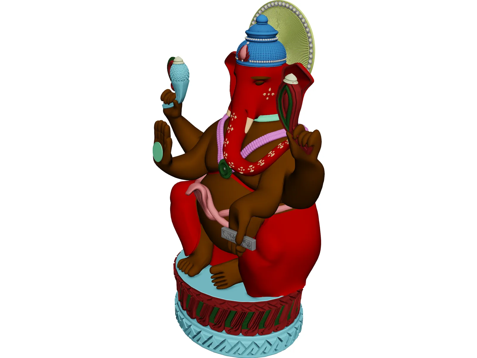 Ganesh 3D Model main preview