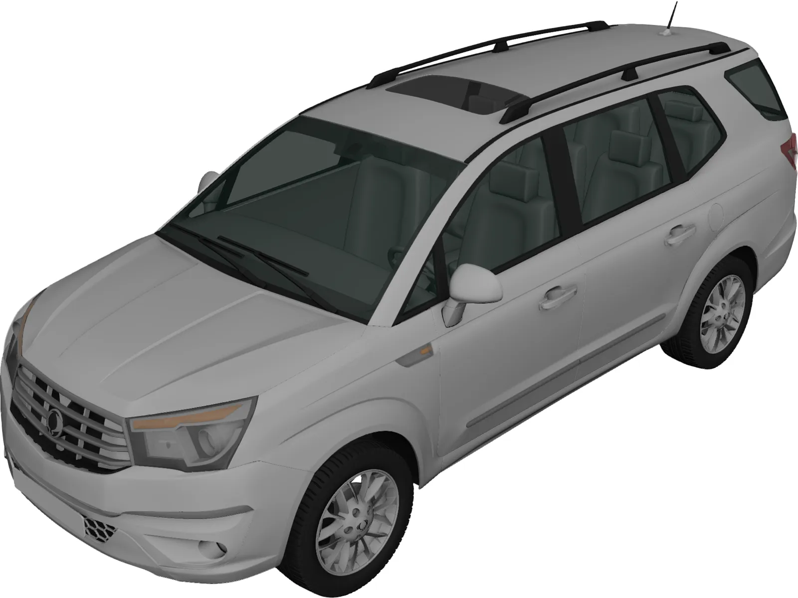 SsangYong Stavic 3D Model main preview