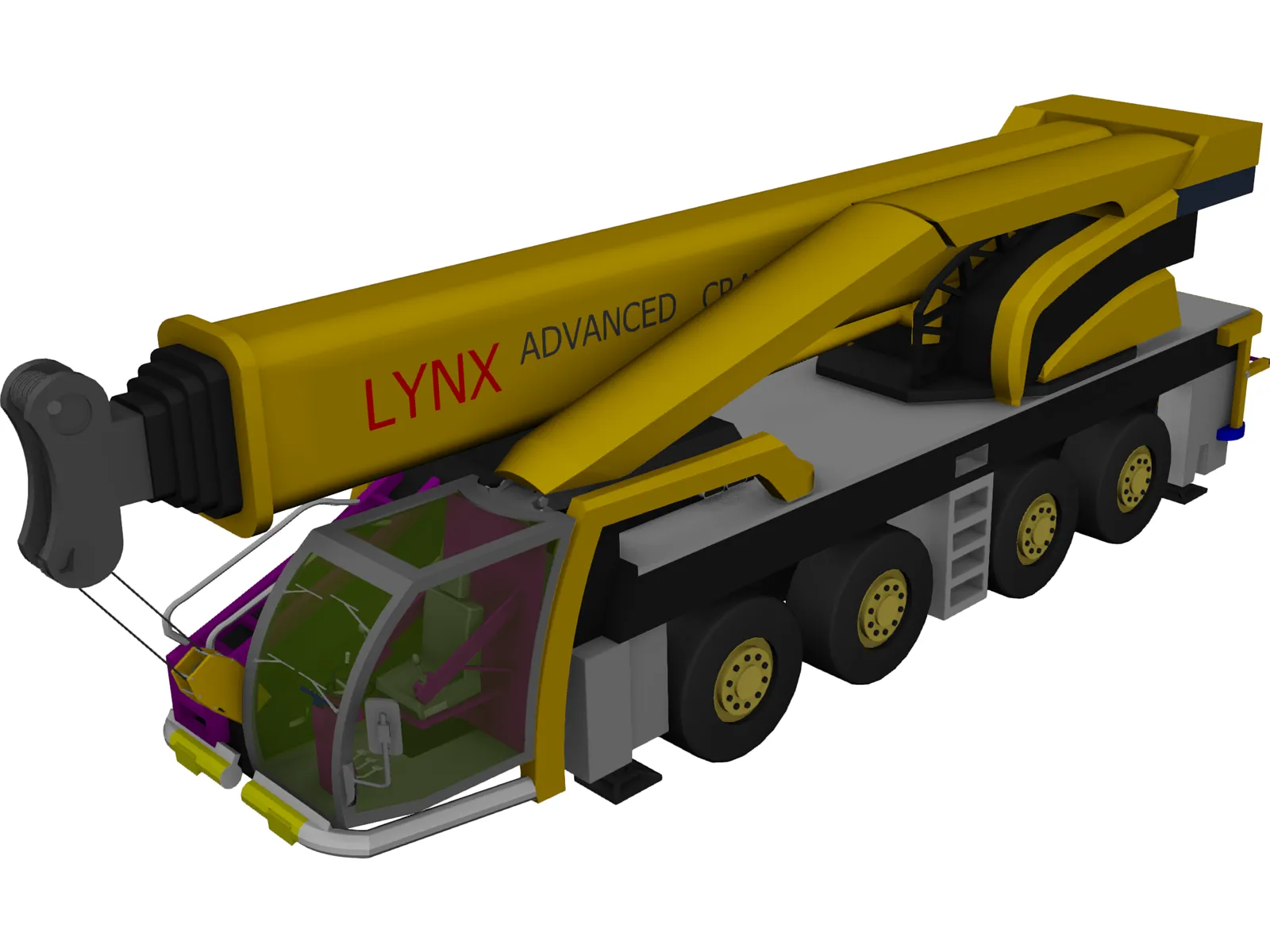 Lynx Crane 3D Model main preview