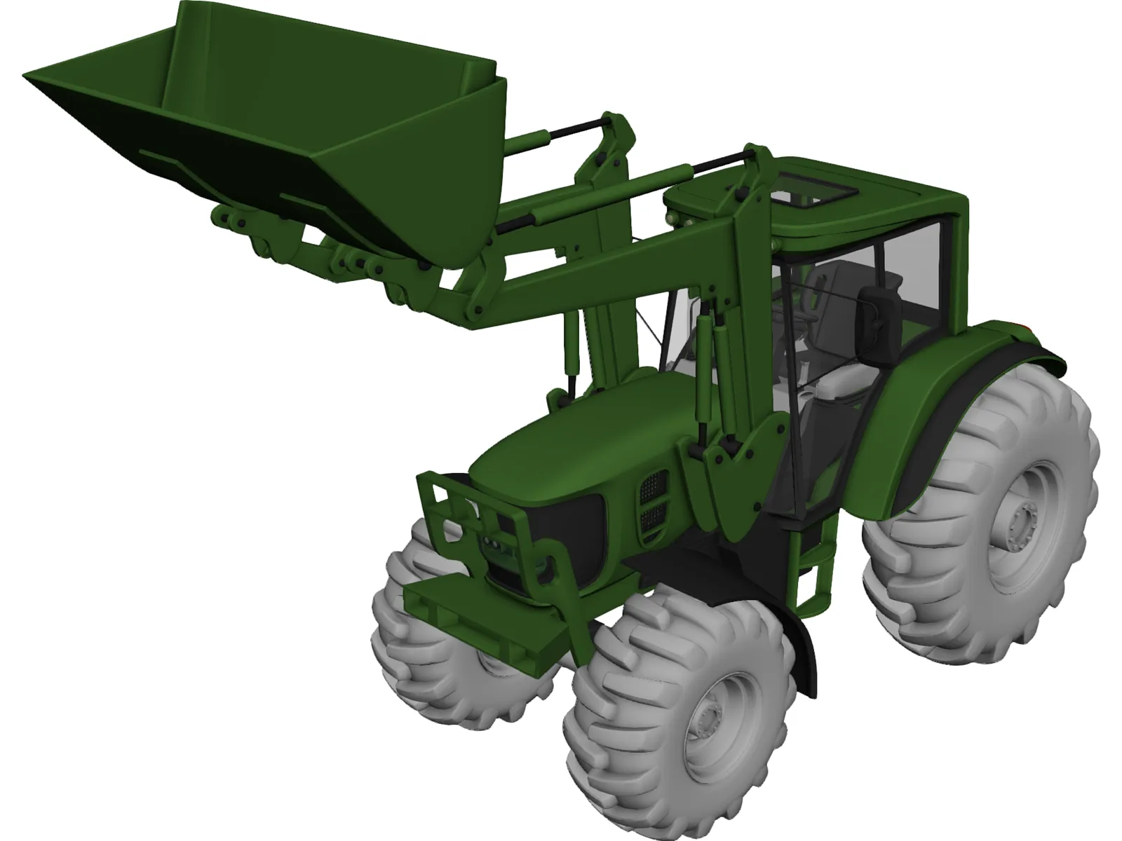 Front Loader 3D Model main preview