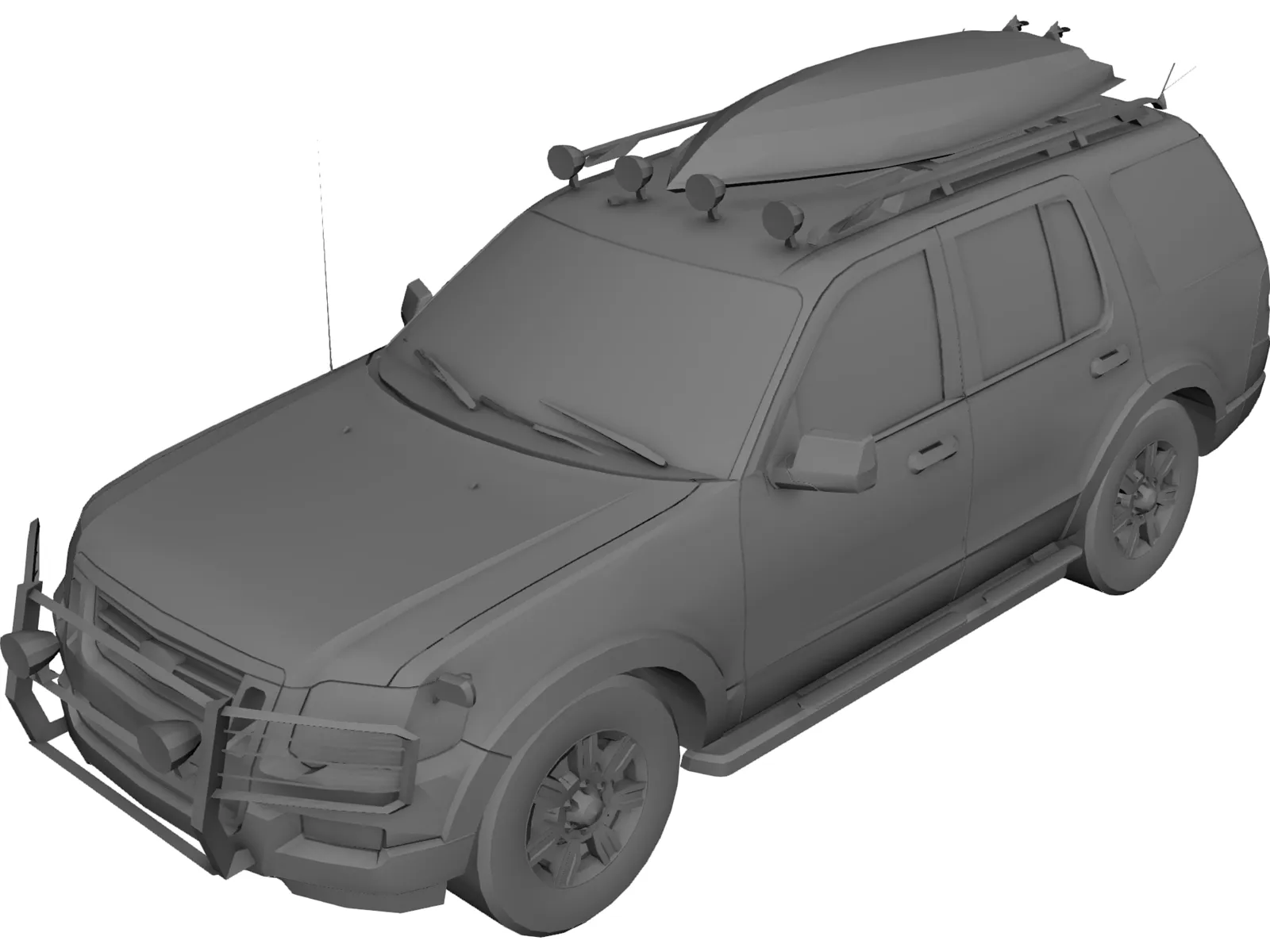 Ford Explorer (2010) 3D Model main preview