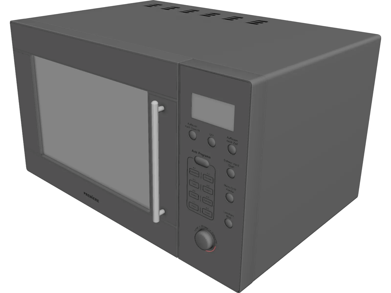 Microwave 3D Model main preview