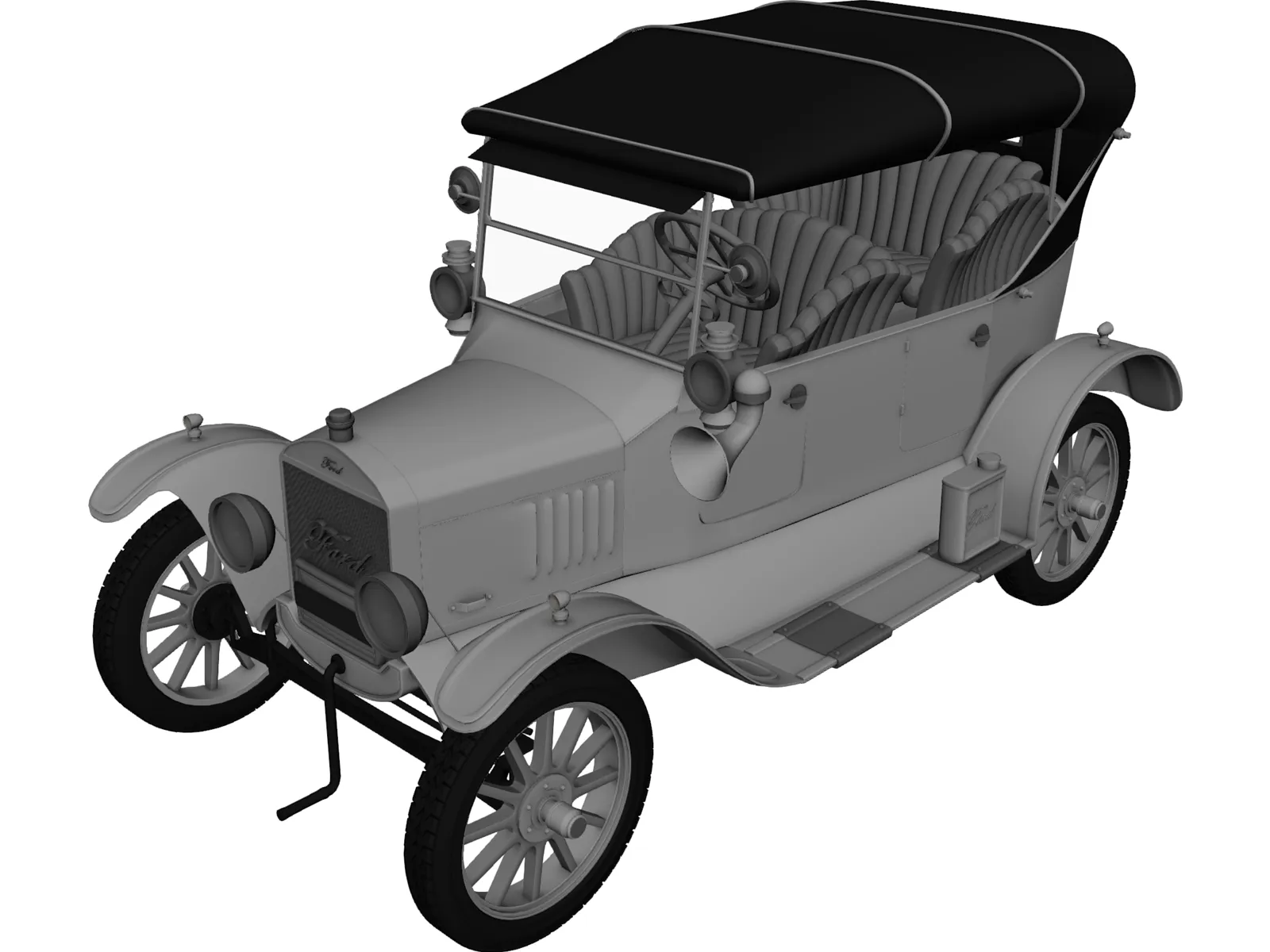 Ford Model T (1924) 3D Model main preview