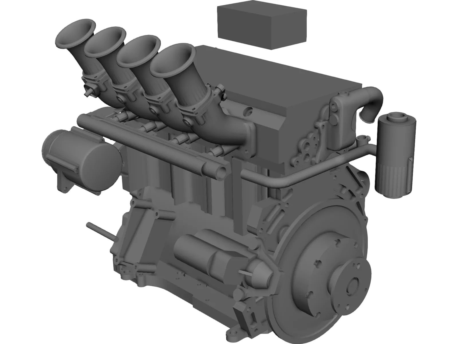 Elan DP02 Mazda MZR Engine 3D Model main preview