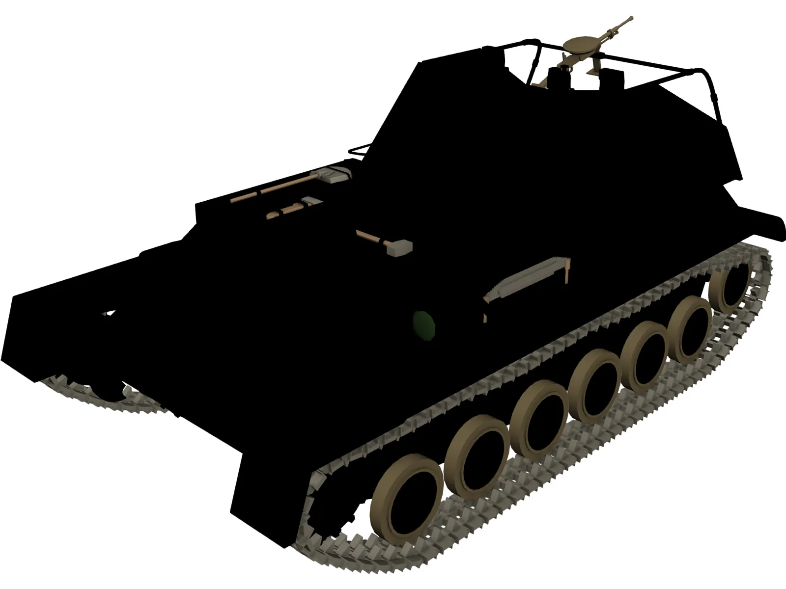 Su-76M 3D Model main preview