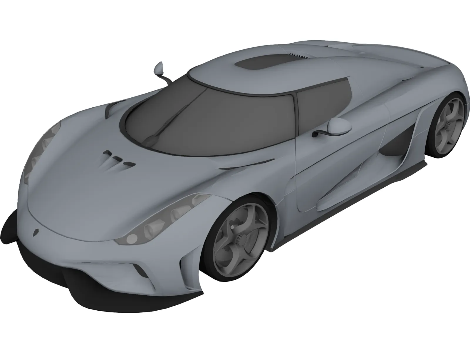 Koenigsegg Regera (2015) 3D Model main preview