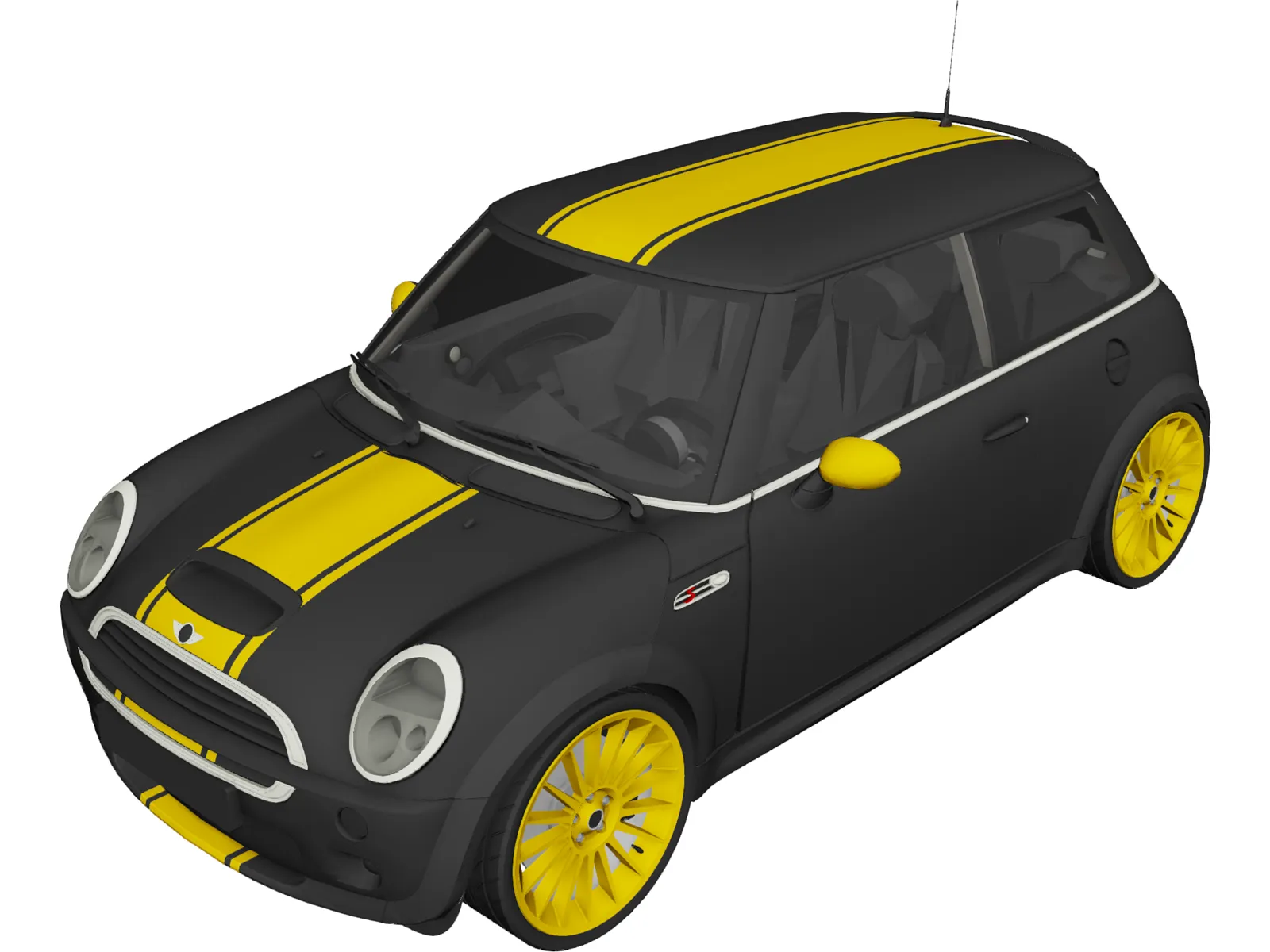 Mini Cooper S Modified (2005) 3D Model main preview