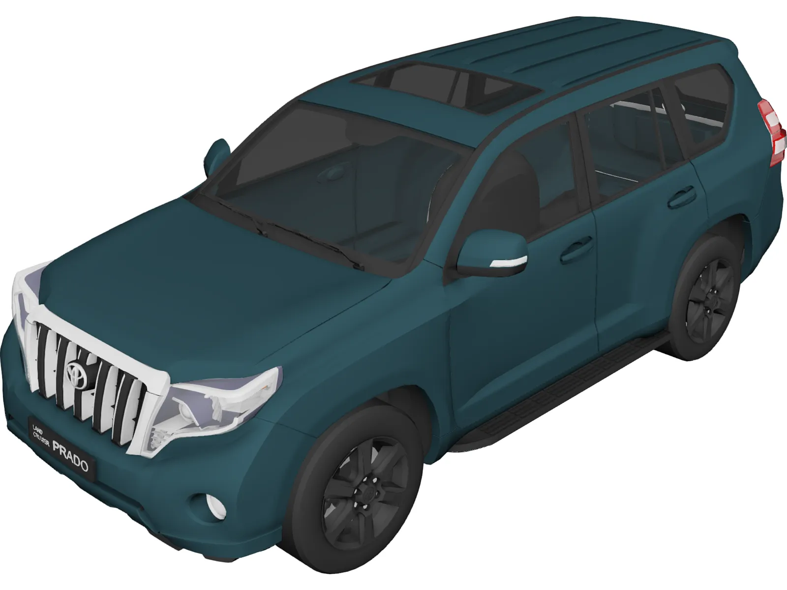 Toyota Land Cruiser Prado (2016) 3D Model main preview