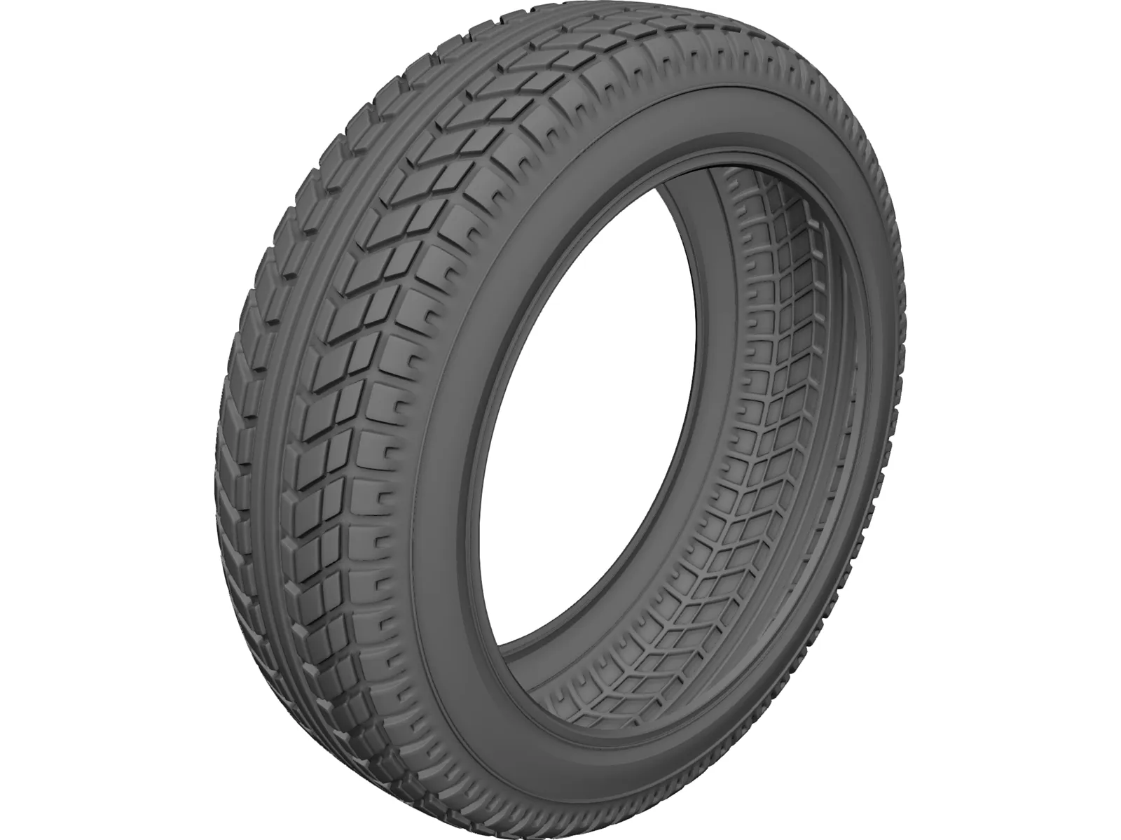 Tyre 3D Model main preview