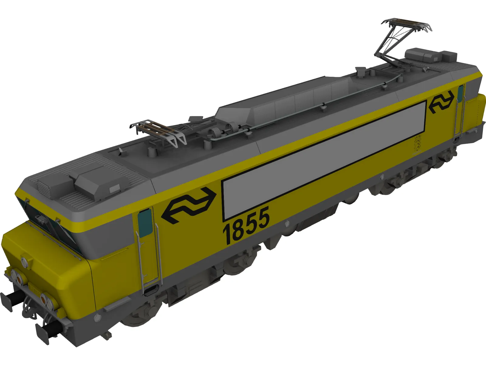 Dutch Train 3D Model main preview