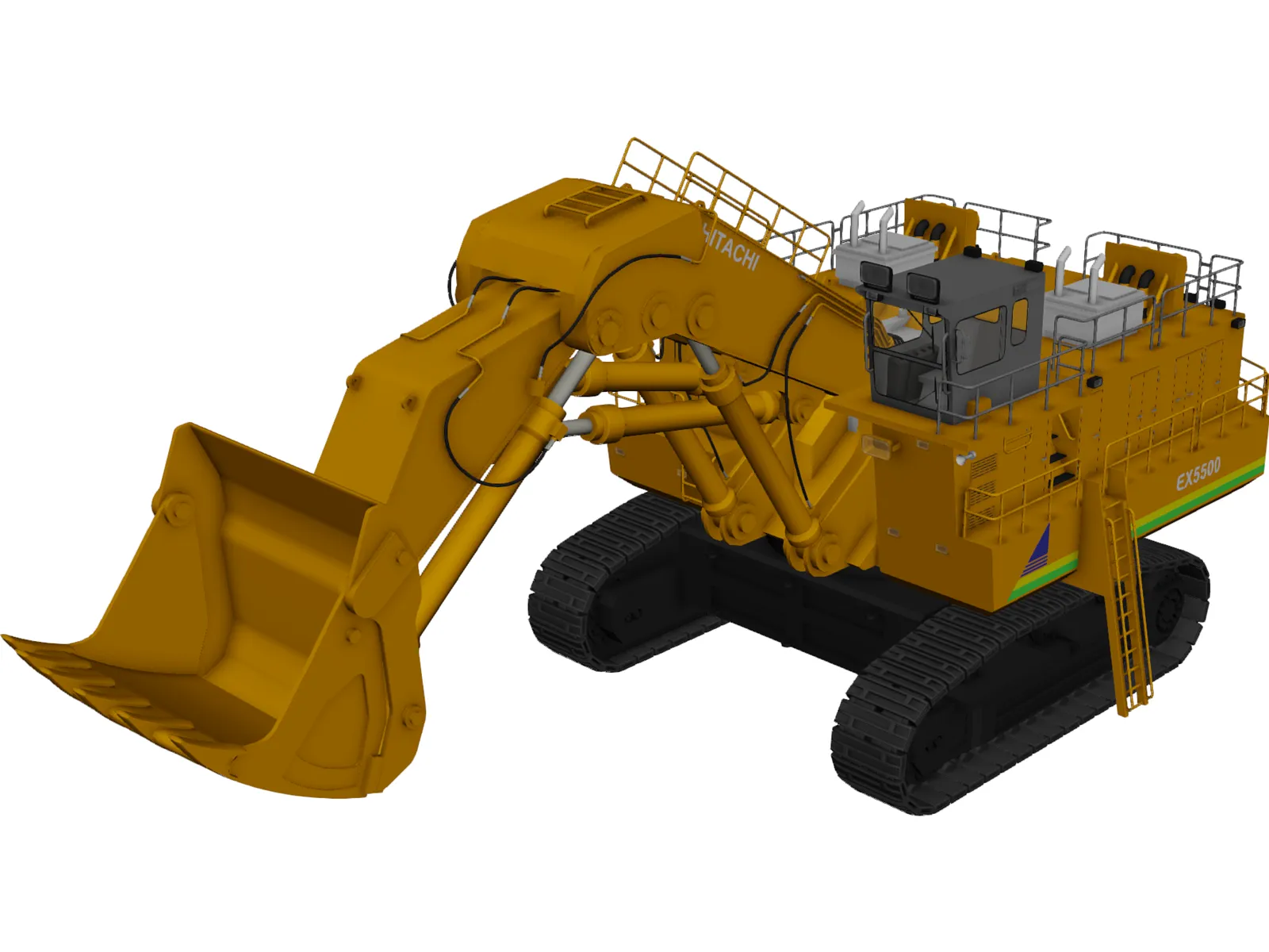 Hitachi EX5500 3D Model main preview