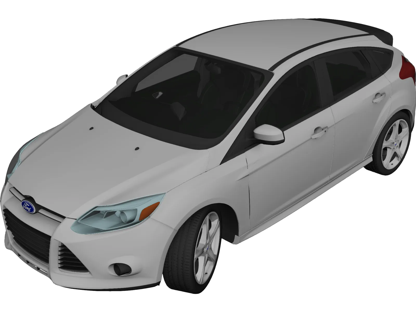 Ford Focus (2014) 3D Model main preview