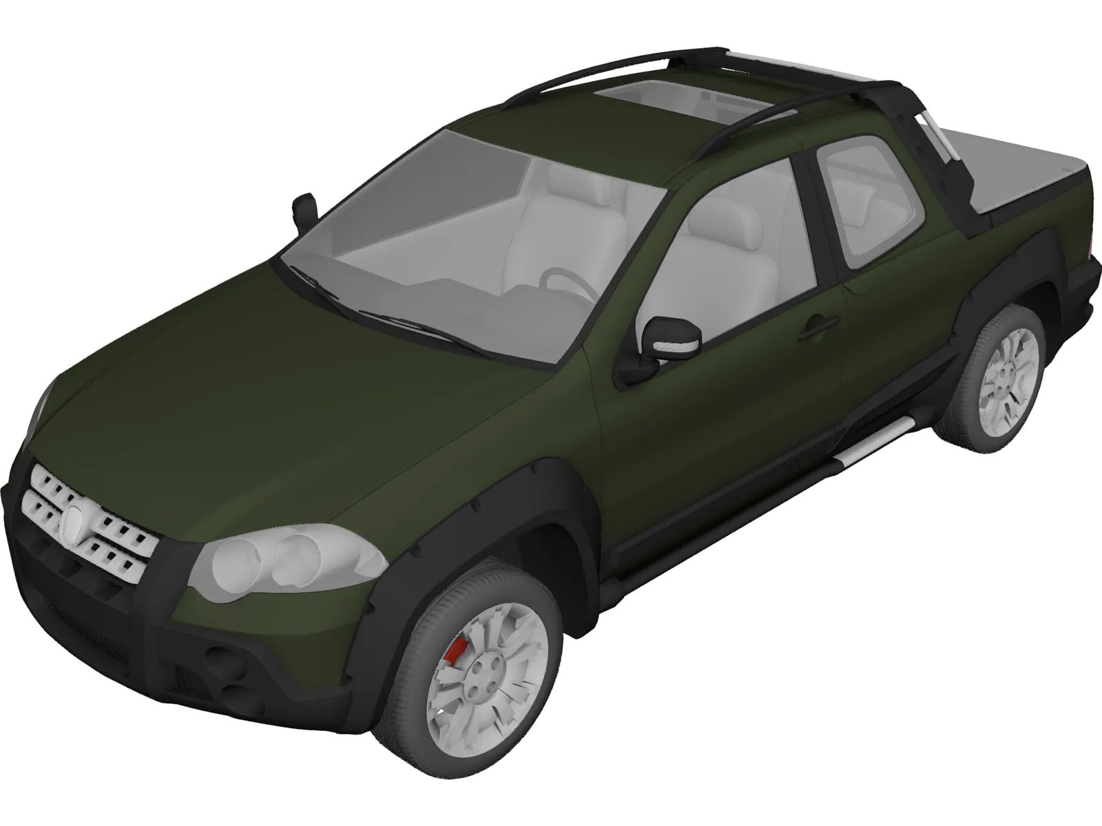 Fiat Strada Adventure (2013) 3D Model main preview
