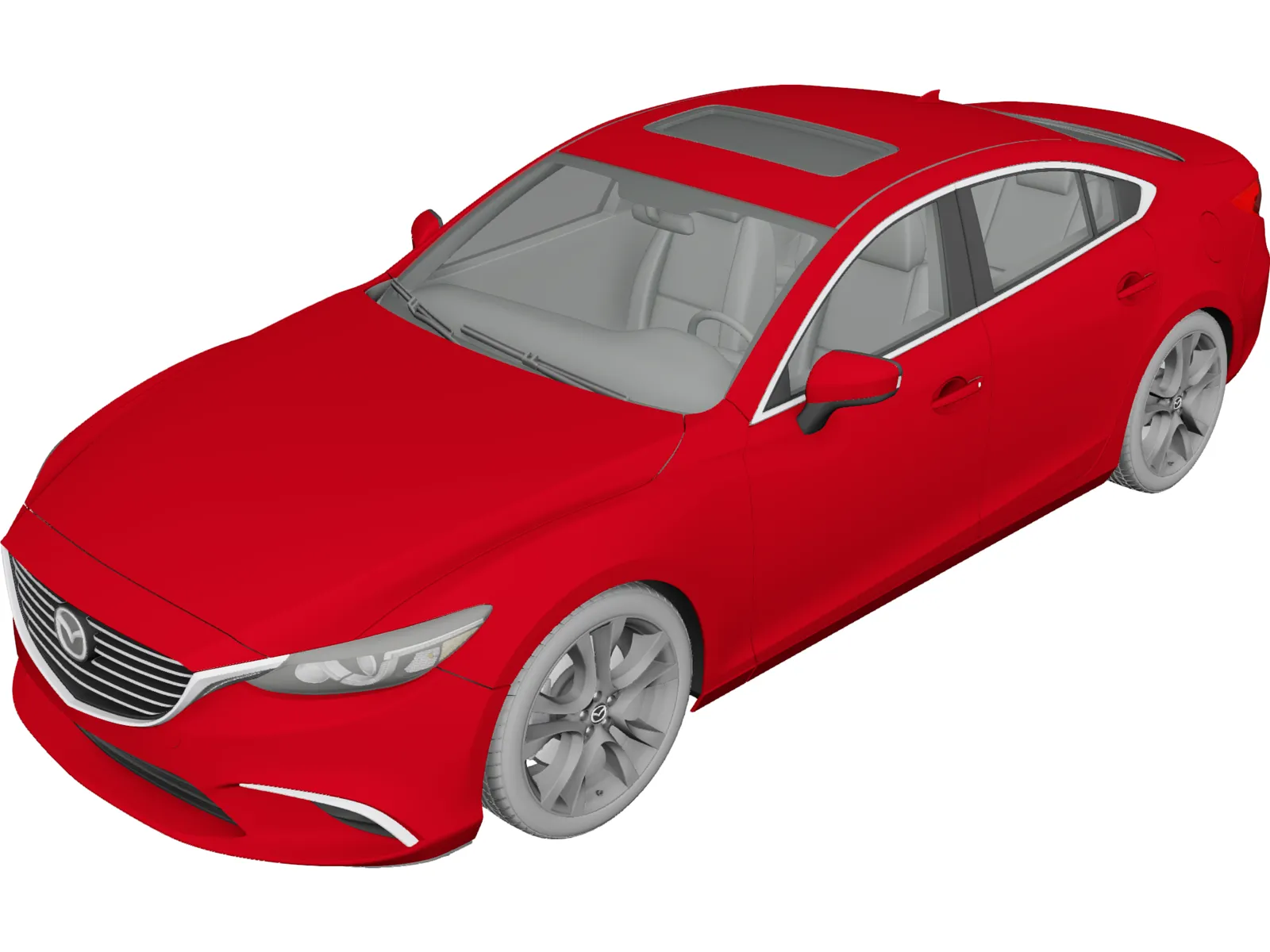 Mazda 6 Sedan (2016) 3D Model main preview