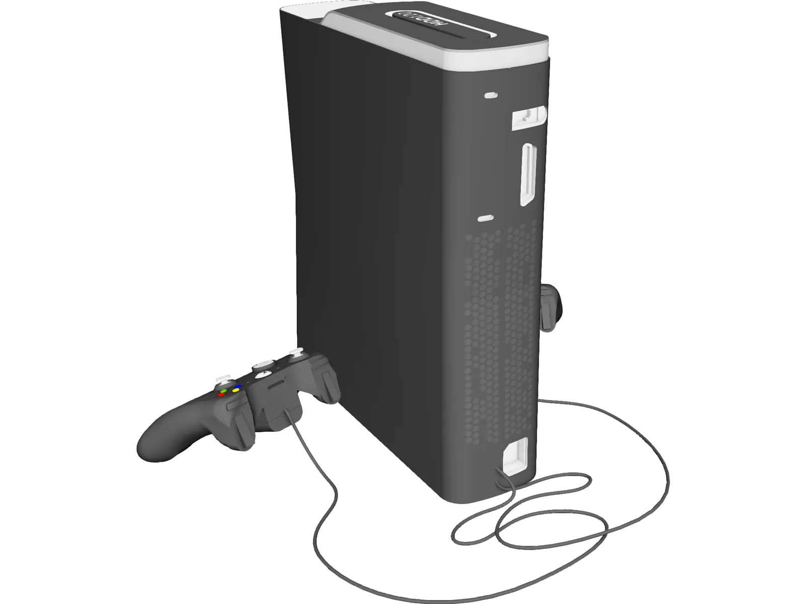XBox 360 Game Console 3D Model main preview