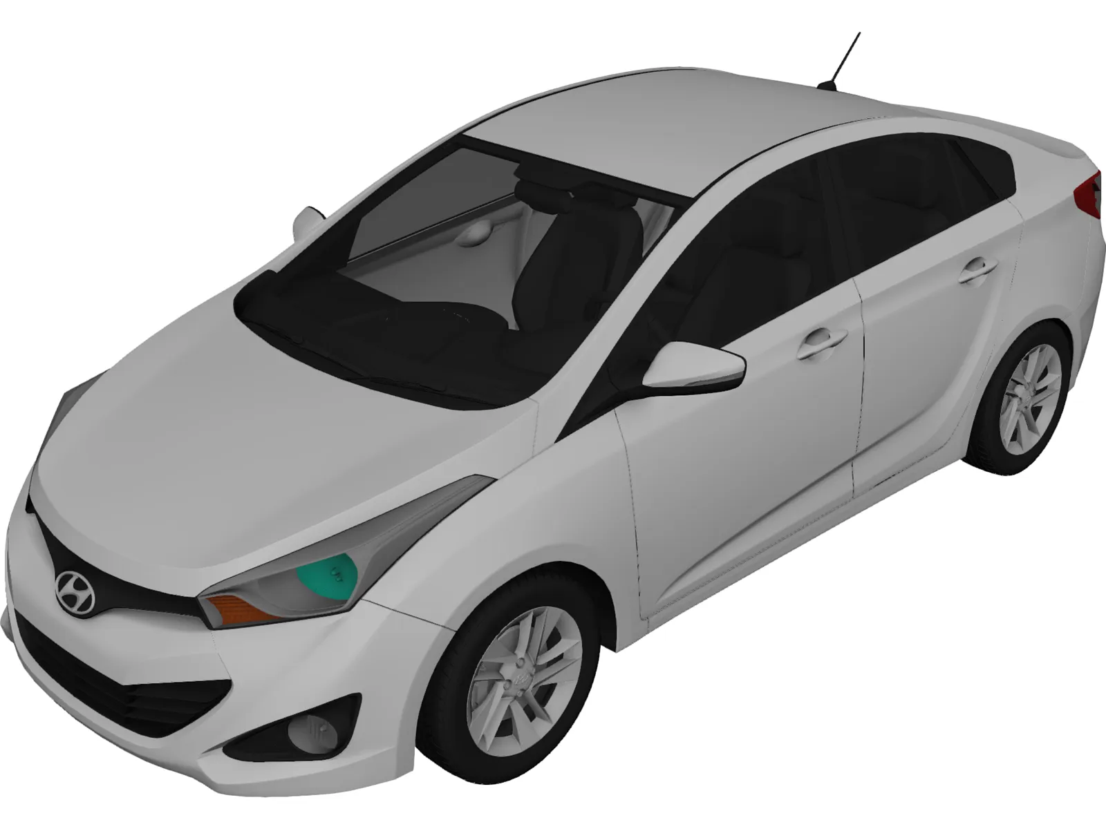 Hyundai HB20S 3D Model main preview