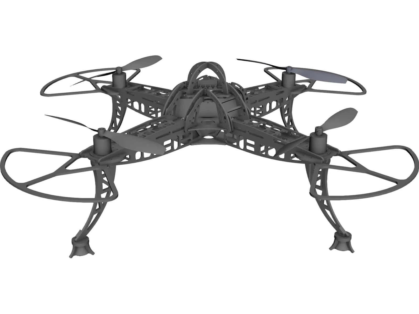 Quadrocopter 3D Model main preview