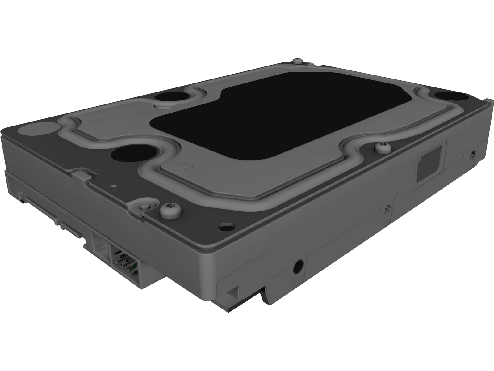 WD Caviar Black HDD 3D Model main preview