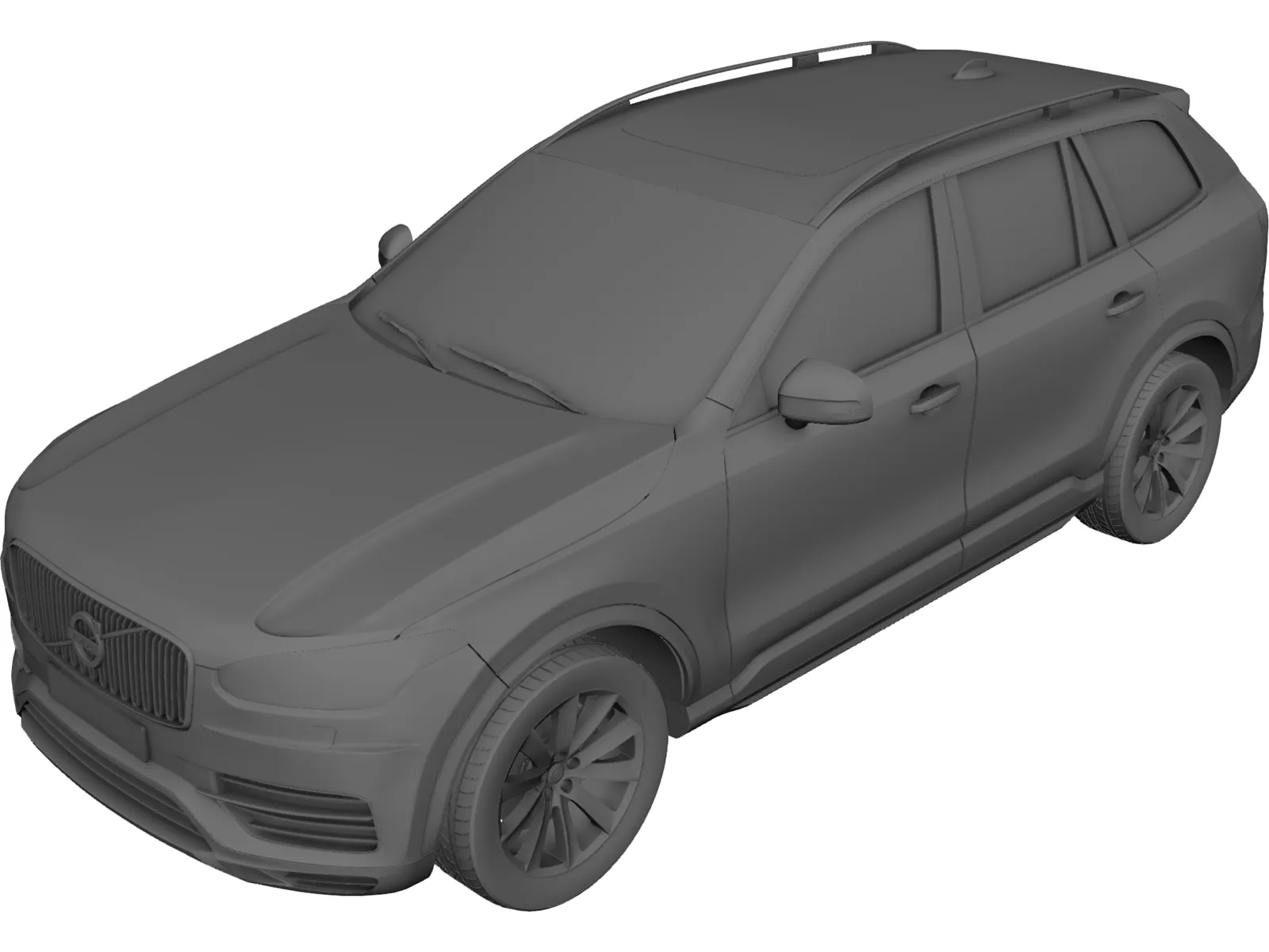 Volvo XC90 (2017) 3D Model main preview