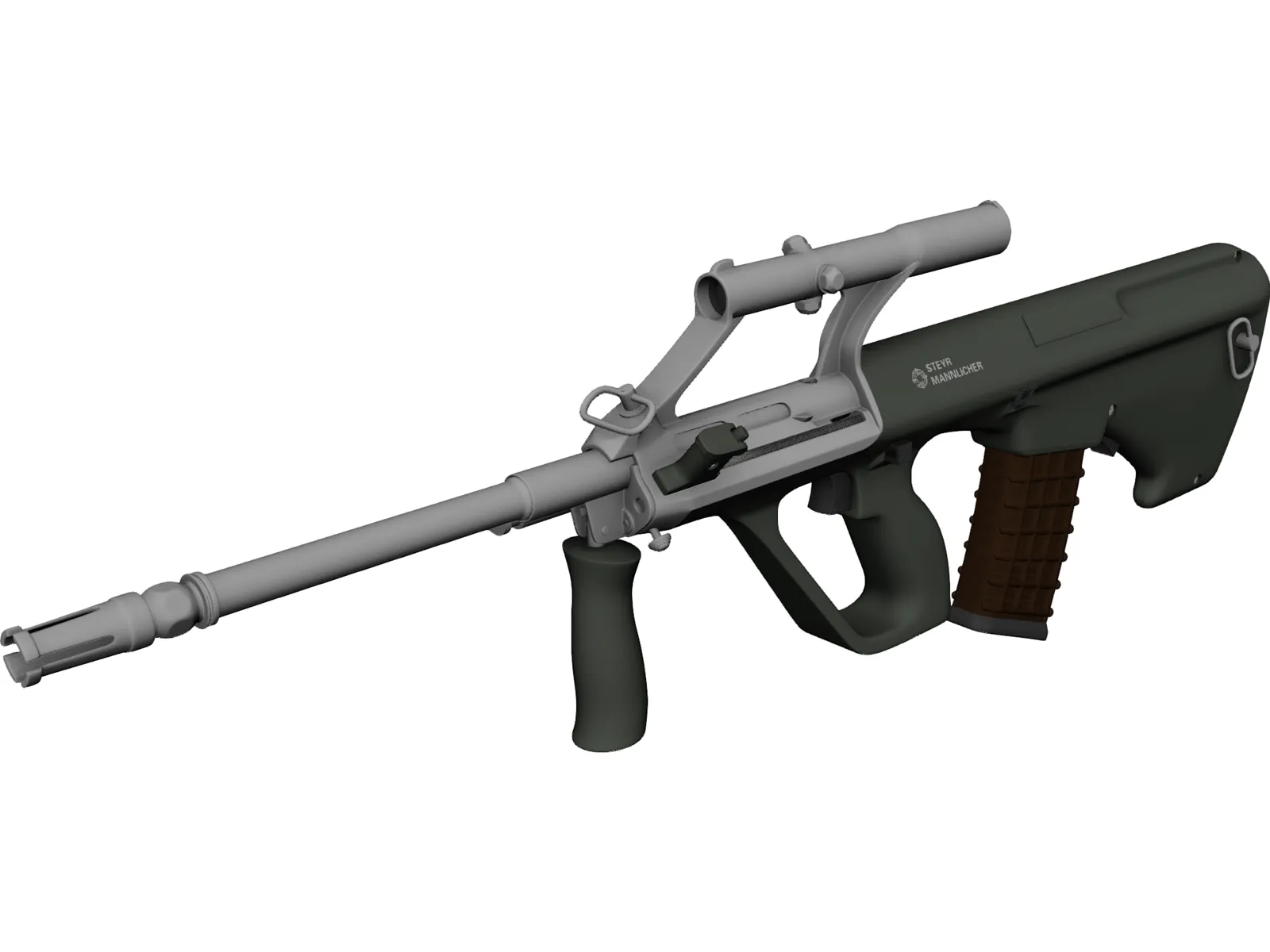 Steyr AUG A1 3D Model main preview