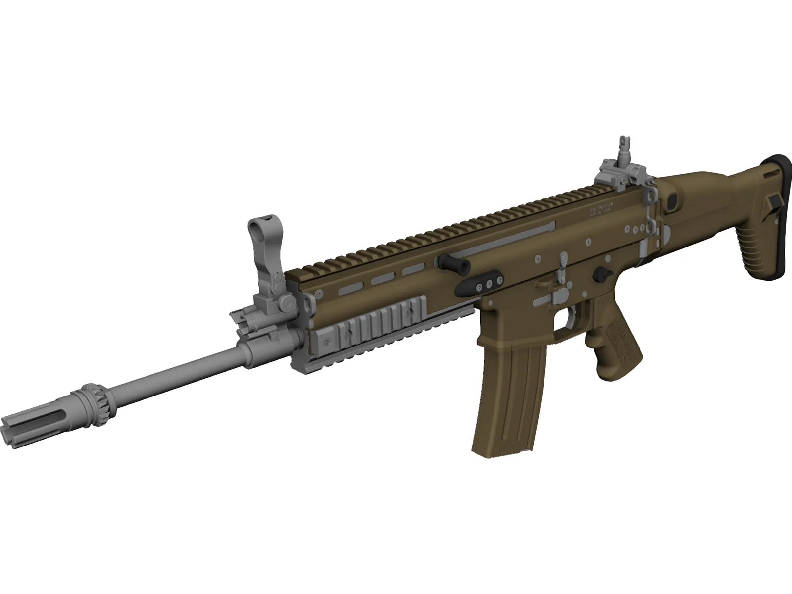 FN SCAR L 3D Model main preview