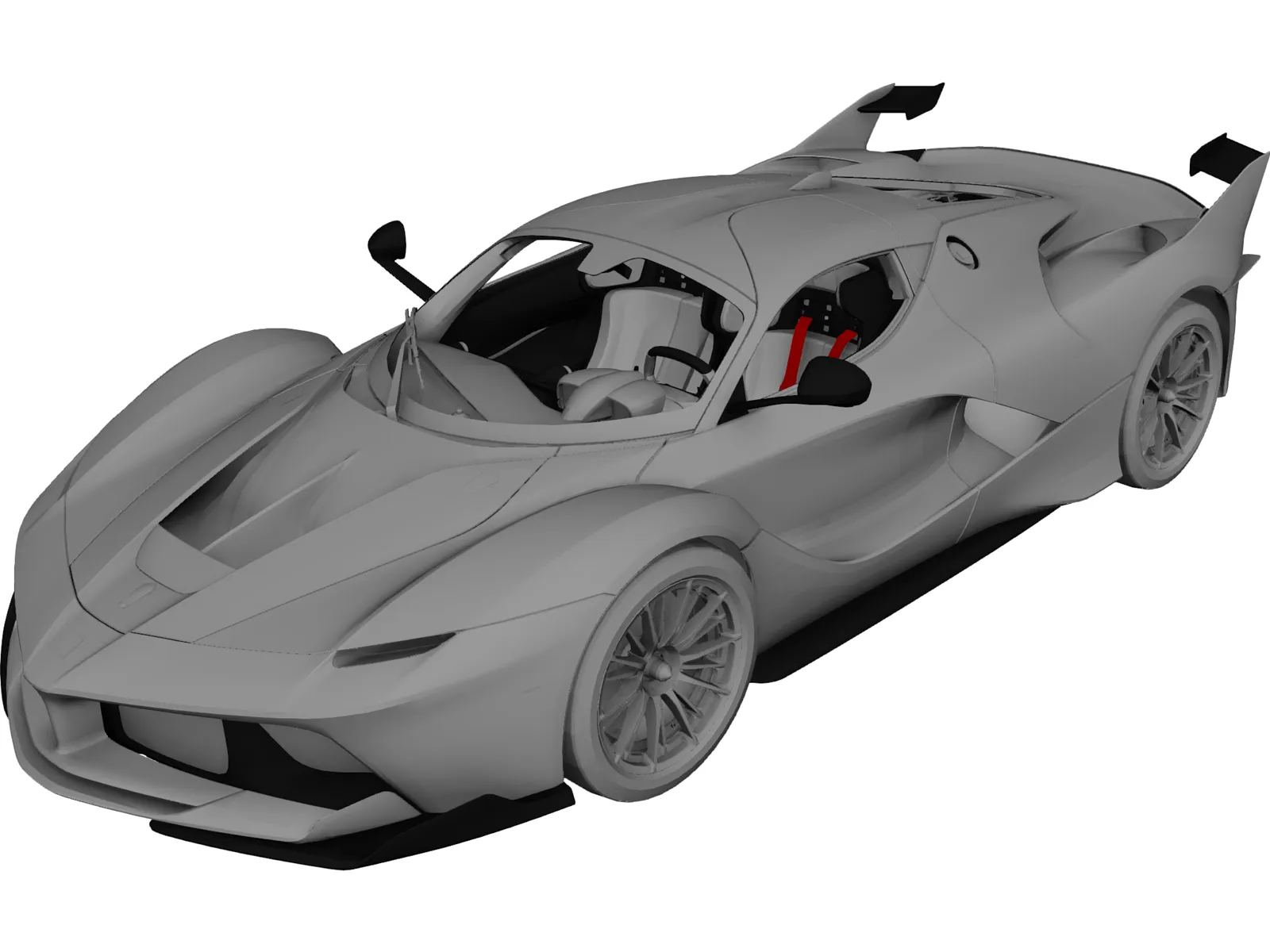 Ferrari FXX-K (2016) 3D Model main preview