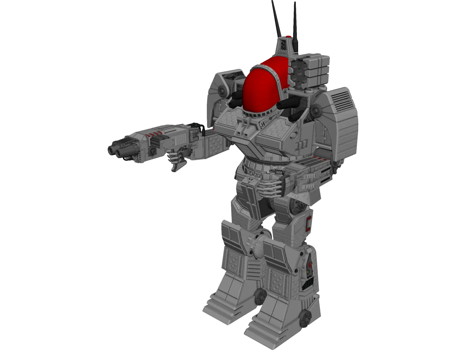 Mech Battlemaster 3D Model main preview