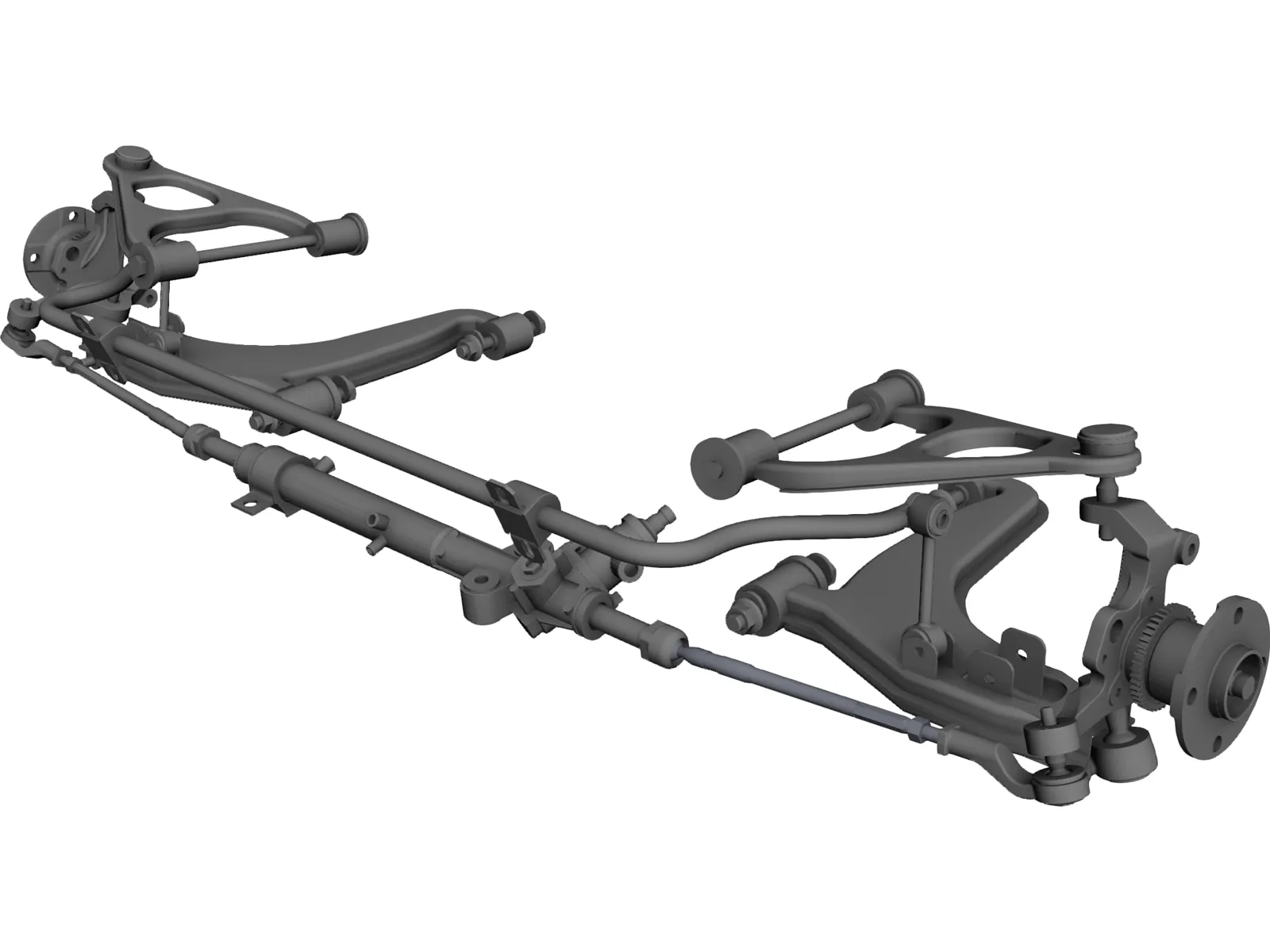 Mazda Miata Suspension 3D Model main preview