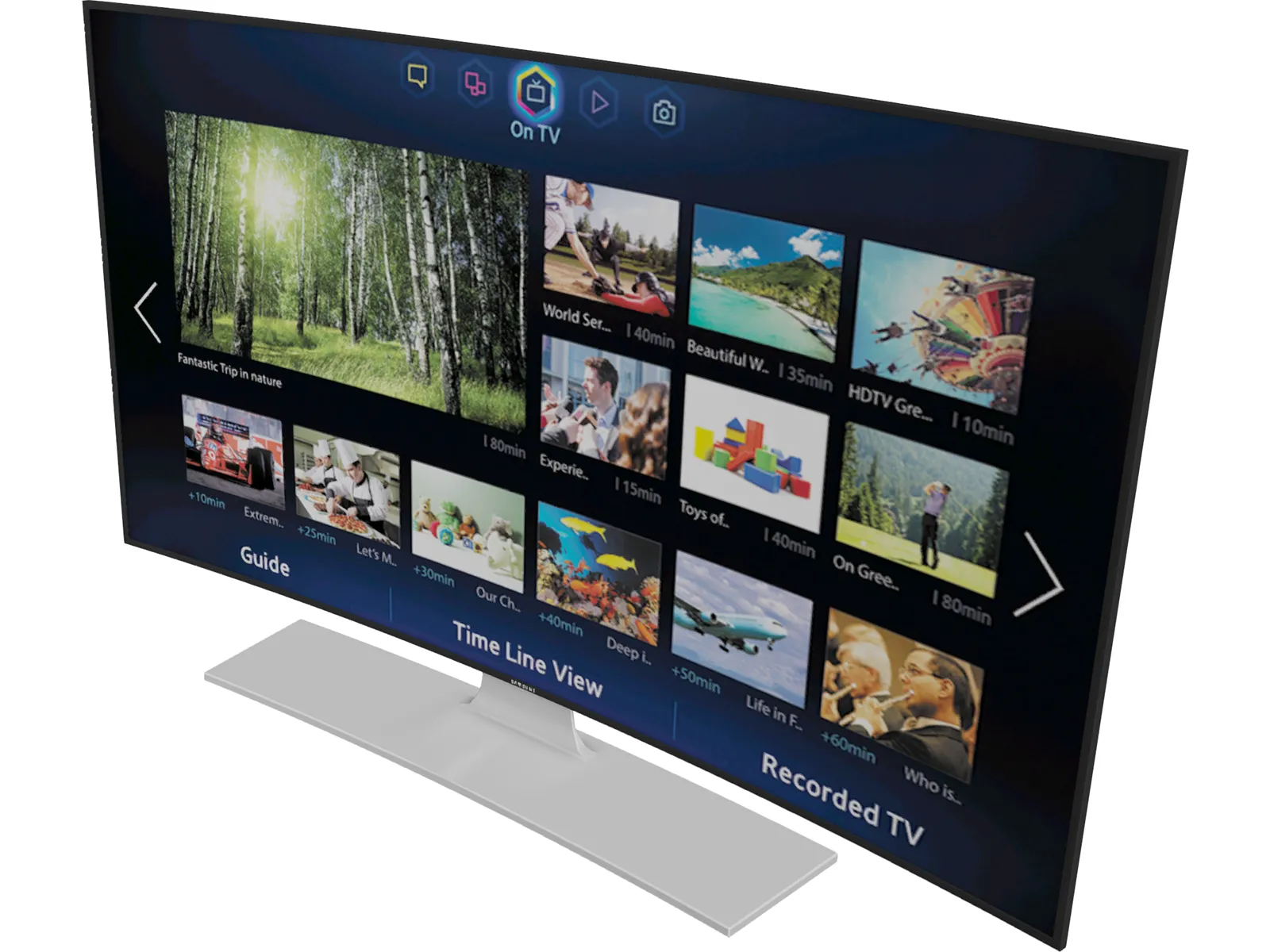 Samsung TV Curved 3D Model main preview